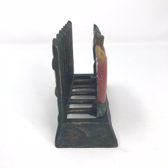 Hand Painted Cast Iron Apple Napkin Holder Vintage - Picture 2 of 5